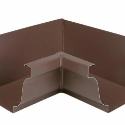 Cheapest 👍 Amerimax Gutters 7.5-in x 7.5-in Brown K Style Gutter Inside Corner 🌟