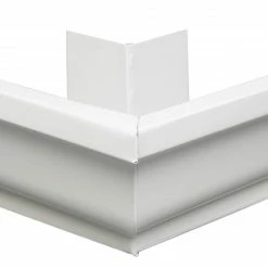 Wholesale 🎉 Amerimax Gutters 7.5-in x 7.5-in White K Style Gutter Outside Corner ⭐
