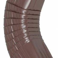Best Sale 🛒 Amerimax Downspouts & Components Aluminum 2.81-in Brown Downspout Side Elbow ⌛