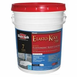 Best Sale 💯 BLACK JACK Roof Coatings Elasto-Kool 700 5-Gallon Elastomeric Reflective Roof Coating (7-year Limited Warranty) ✨