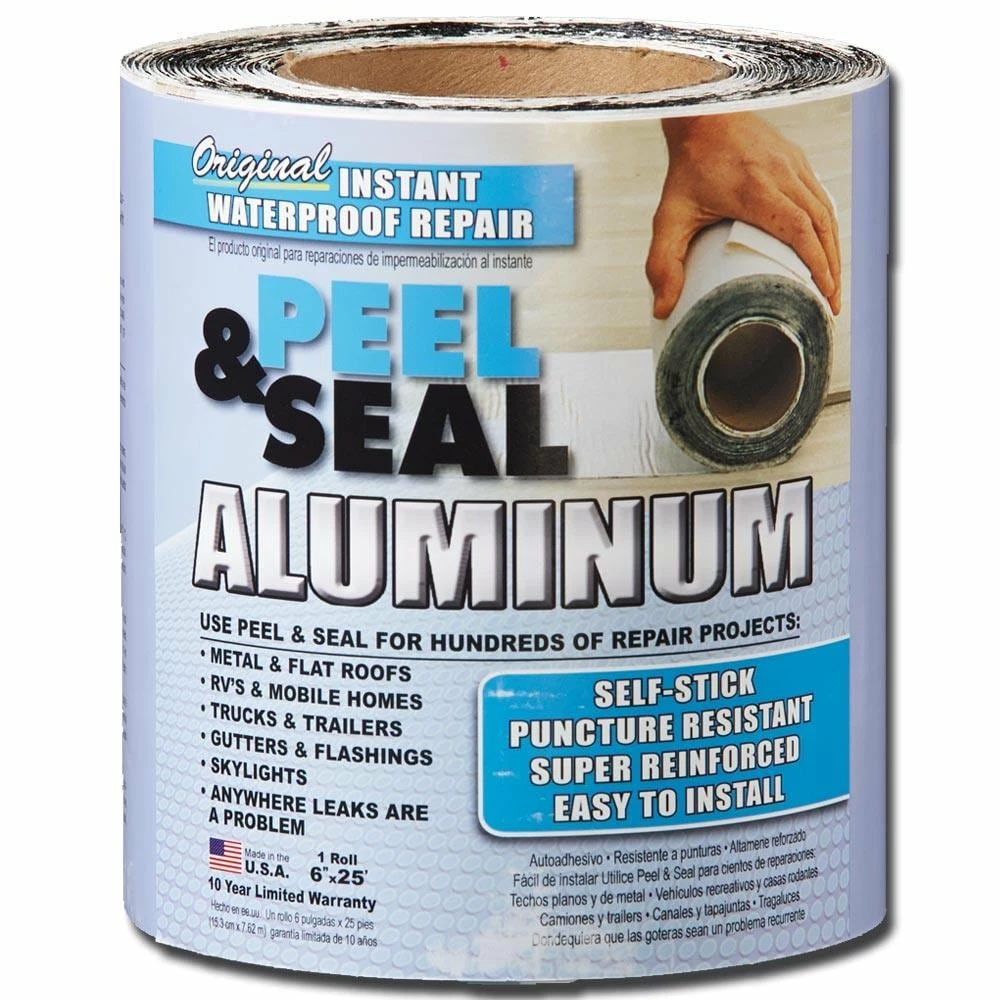 Wholesale 🔔 Peel & Seal Flashings Instant Waterproof Repairs 6-in x 25-ft Aluminum Roll Flashing 🌟 3 Wholesale 🔔 Peel & Seal Flashings Instant Waterproof Repairs 6-in x 25-ft Aluminum Roll Flashing 🌟