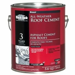 Flash Sale ⭐ BLACK JACK Roof Coatings 3.6-Quart Fibered Waterproofer Cement Roof Sealant ⭐