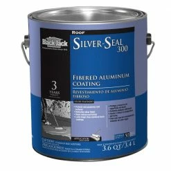 Brand new ✔️ BLACK JACK Roof Coatings Silver Seal 300 3.6-quart Aluminum Reflective Roof Coating (3-year Limited Warranty) 😀