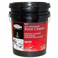 Best Pirce 🎉 BLACK JACK Roof Coatings 4.75-Gallon Fibered Waterproofer Cement Roof Sealant ✨