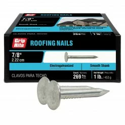 Wholesale ⭐ Grip-Rite 11-Gauge Electro-Galvanized Steel Roofing Nails (1-lb) 🔥