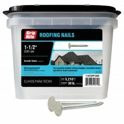 Flash Sale 🧨 Grip-Rite 11-Gauge Electro-Galvanized Steel Roofing Nails (30-lbs) ✨