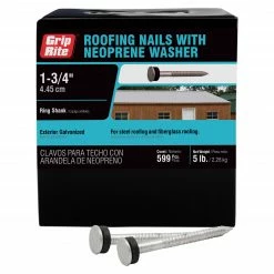 Deals ⭐ Grip-Rite 11-Gauge Hot-Dipped Galvanized Steel Roofing Nails (5-lbs) 😍
