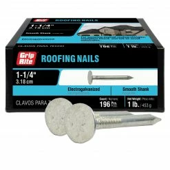 Wholesale ✔️ Grip-Rite 11-Gauge Electro-Galvanized Steel Roofing Nails (1-lb) 💯