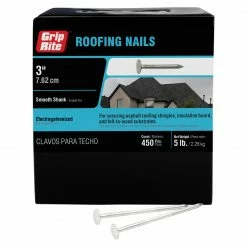 Top 10 👍 Grip-Rite 3-in 11-Gauge Electro-Galvanized Steel Roofing Nails 🌟