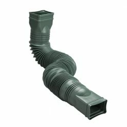 Promo 🎁 Amerimax Downspouts & Components FLEX-A-SPOUT Vinyl 24-in Green Downspout Extension 🛒