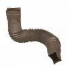 Best Sale 🎁 Amerimax Downspouts & Components FLEX-A-SPOUT Vinyl 24-in Brown Downspout Extension 🔥 -Roofing Sales Shop 00442214