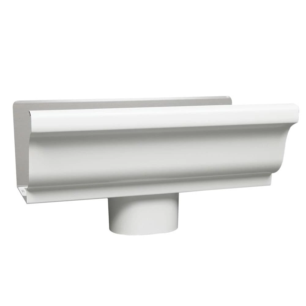Best Sale ⌛ Amerimax Gutters 5.5-in x 10-in White K Style Gutter End with Drop ❤️ 2 Best Sale ⌛ Amerimax Gutters 5.5-in x 10-in White K Style Gutter End with Drop ❤️