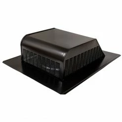 Cheapest 🛒 Air Vent Roof Louvers Black Galvanized Steel Slant-Back Roof Louver 👏