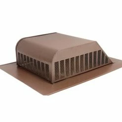 Hot Sale 🧨 Air Vent Roof Louvers Brown Aluminum Slant-Back Roof Louver 🎁