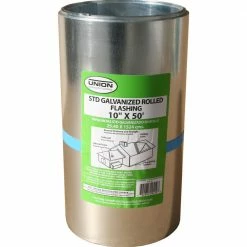 Cheapest 👏 Union Corrugating Flashings 10-in x 50-ft Galvanized Steel Roll Flashing ❤️