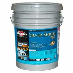 New ✔️ BLACK JACK Reflective Roof Coatings Silver Shield 4.75-Gallon Aluminum Reflective Roof Coating (1-year Limited Warranty) 🎉