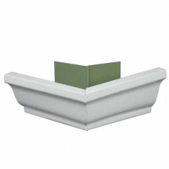 Cheap 🎁 Amerimax Gutters 10-in x 10.25-in White K Style Gutter Outside Corner 🛒