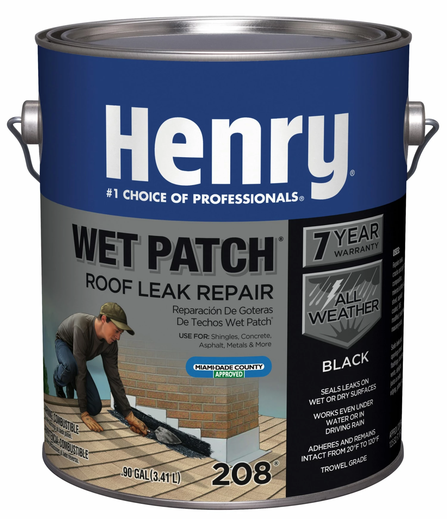 Wholesale 👍 Henry Company Roof Coatings Wet Patch 1-Gallon Waterproofer Cement Roof Sealant 👍 3 Wholesale 👍 Henry Company Roof Coatings Wet Patch 1-Gallon Waterproofer Cement Roof Sealant 👍
