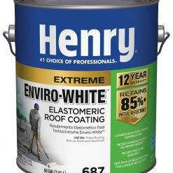 Discount 🎉 Henry Company Roof Coatings Enviro-White 0.9-Gallon Elastomeric Reflective Roof Coating (12-year Limited Warranty) ❤️