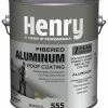 Cheap 👏 Henry Company Roof Coatings Fibered Aluminum 0.9-Gallon Aluminum Reflective Roof Coating (7-year Limited Warranty) 👍 -Roofing Sales Shop 04030692 scaled