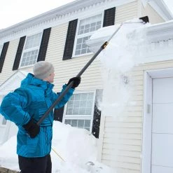 Cheapest ❤️ True Temper Roofing Tools Roof rake Telescoping Aluminum Roof Rake ✔️ -Roofing Sales Shop 04243371