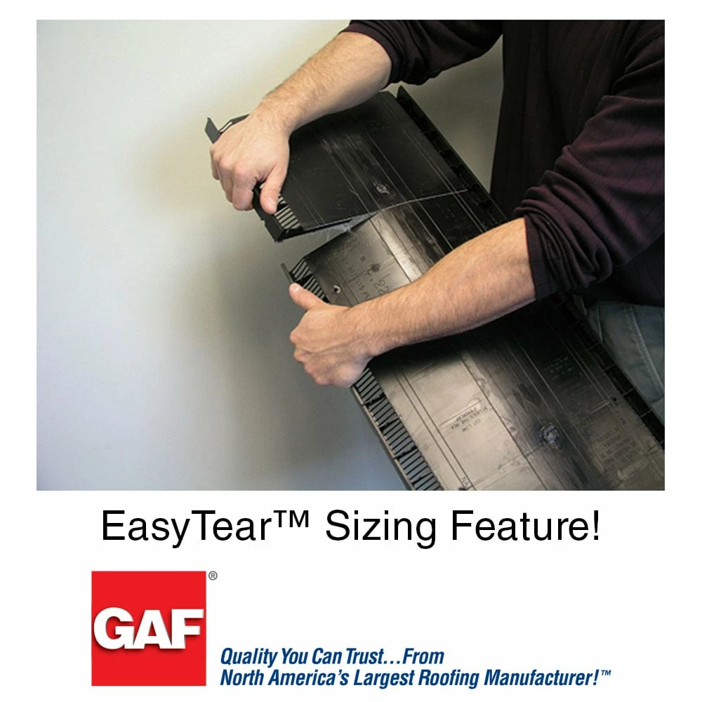 Promo π GAF Roof Ridge Vents Cobra Ridge Runner 13.4-in x 240-in Black Plastic Roll Roof Ridge Vent π 4 Promo π GAF Roof Ridge Vents Cobra Ridge Runner 13.4-in x 240-in Black Plastic Roll Roof Ridge Vent π - Image 2