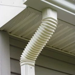 Best Pirce 💯 Amerimax Downspouts & Components FLEX-ELBOW Vinyl 2-in White Front Elbow 🛒 -Roofing Sales Shop 05049057