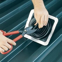 Hot Sale ✨ Oatey Flashings Galvanized Master Flashing 5-3/4-in x 8-in Galvanized Steel Vent and Pipe Flashing 🎉 -Roofing Sales Shop 05103515