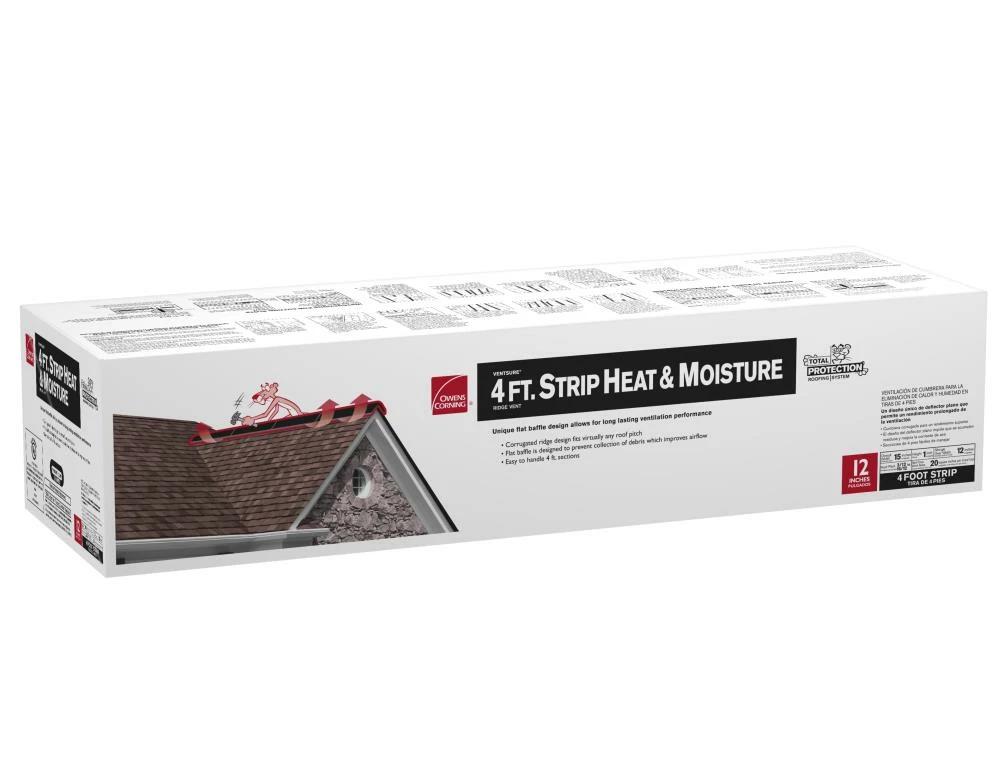 Brand new π Owens Corning Roof Ridge Vents VentSure 15-in x 48-in Black Plastic Stick Roof Ridge Vent π 5 Brand new π Owens Corning Roof Ridge Vents VentSure 15-in x 48-in Black Plastic Stick Roof Ridge Vent π - Image 3