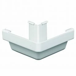 Best Sale ⌛ Amerimax Gutters Traditional 5-in x 6.25-in White K Style Gutter Outside Corner 🛒