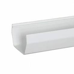 Cheap 🔔 Amerimax Gutters Contemporary 4-in x 120-in White Half Round Gutter 🎁