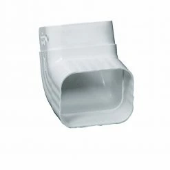 New 🤩 Amerimax Downspouts & Components Traditional Vinyl 4.25-in White Front Elbow 🔔