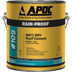 Discount 🎁 APOC Roof Coatings Rain-Proof 0.9-Gallon Fibered Waterproof Cement Roof Sealant 🎁