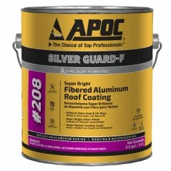 Best Pirce 👍 APOC Reflective Roof Coatings Silver Guard-F 0.9-Gallon Aluminum Reflective Roof Coating ✨