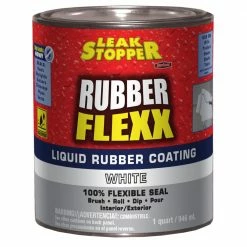 Cheap ❤️ LEAK STOPPER Roof Coatings Rubber Flexx 1-Quart Waterproof Roof Sealant 🎉