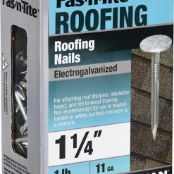 Brand new โ๏ธ Fas-n-Tite 11-Gauge Electro-Galvanized Roofing Nails (1-lb) ๐ 12 Brand new โ๏ธ Fas-n-Tite 11-Gauge Electro-Galvanized Roofing Nails (1-lb) ๐ -Roofing Sales Shop 10408977