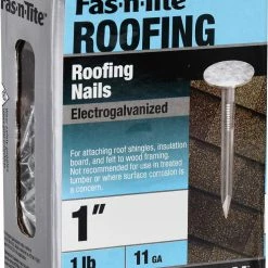 Budget ⌛ Fas-n-Tite 1-in 11-Gauge Electro-Galvanized Roofing Nails (1-lb) 🌟 -Roofing Sales Shop 10408983