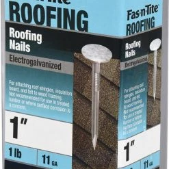 Budget ⌛ Fas-n-Tite 1-in 11-Gauge Electro-Galvanized Roofing Nails (1-lb) 🌟 -Roofing Sales Shop 10408984