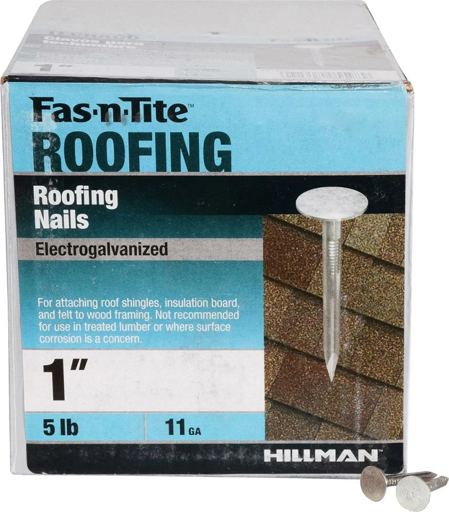 Promo π Fas-n-Tite 1-in 11-Gauge Electro-Galvanized Steel Roofing Nails (5-lbs) 𧨠5 Promo π Fas-n-Tite 1-in 11-Gauge Electro-Galvanized Steel Roofing Nails (5-lbs) 𧨠- Image 3