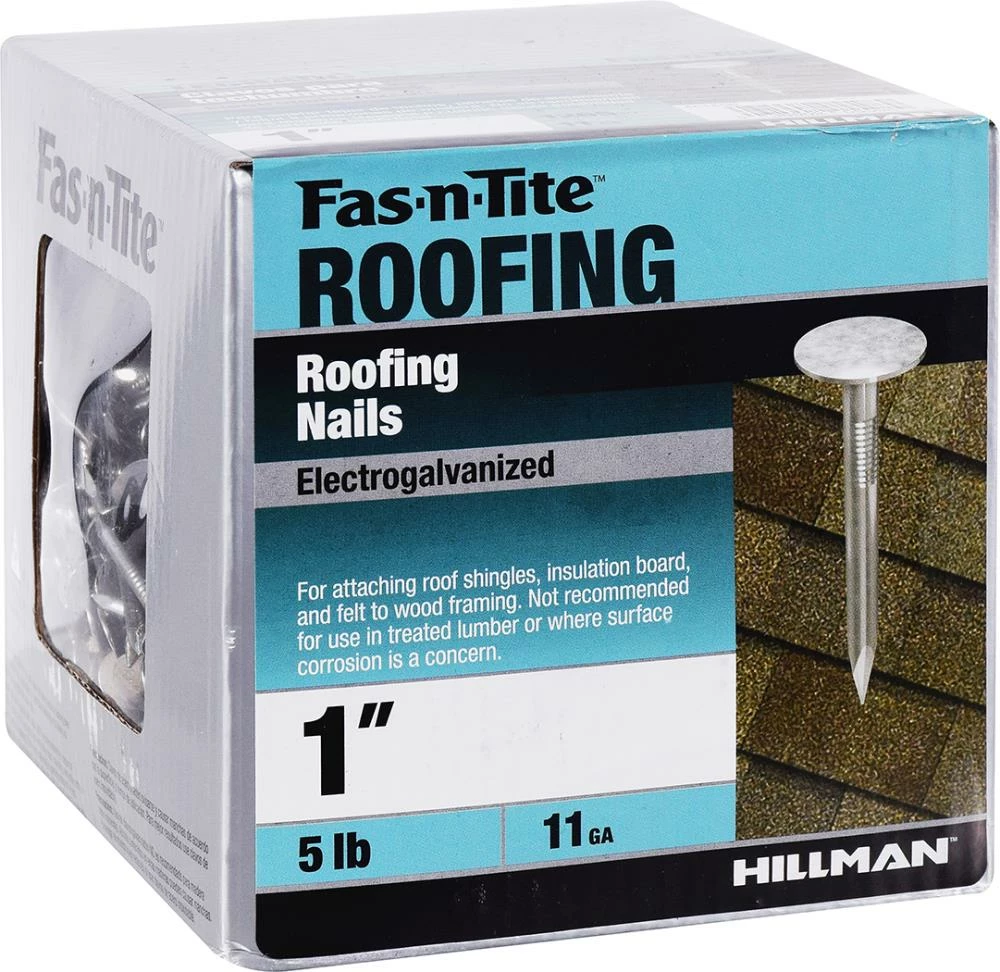Promo π Fas-n-Tite 1-in 11-Gauge Electro-Galvanized Steel Roofing Nails (5-lbs) 𧨠6 Promo π Fas-n-Tite 1-in 11-Gauge Electro-Galvanized Steel Roofing Nails (5-lbs) 𧨠- Image 4