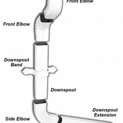 Outlet 💯 Amerimax Downspouts & Components Aluminum 15-in Brown Downspout Extension 👍 -Roofing Sales Shop 10450086
