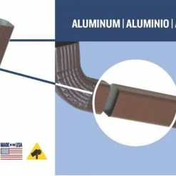 Outlet 💯 Amerimax Downspouts & Components Aluminum 15-in Brown Downspout Extension 👍 -Roofing Sales Shop 10450088
