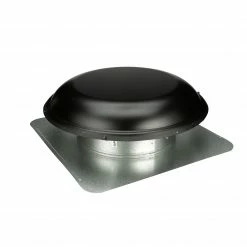 Discount 😍 Air Vent Roof Louvers Black Galvanized Steel Round Roof Louver 🔔 -Roofing Sales Shop 11088164