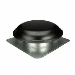 Discount 😍 Air Vent Roof Louvers Black Galvanized Steel Round Roof Louver 🔔 -Roofing Sales Shop 11088165