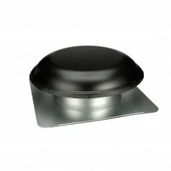 Discount 😍 Air Vent Roof Louvers Black Galvanized Steel Round Roof Louver 🔔 -Roofing Sales Shop 11088167