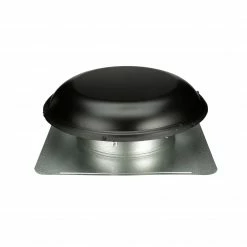 Discount 😍 Air Vent Roof Louvers Black Galvanized Steel Round Roof Louver 🔔 -Roofing Sales Shop 11088168