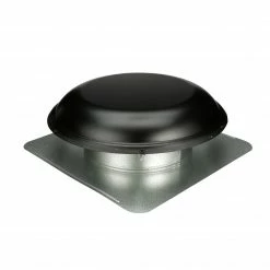 Discount 😍 Air Vent Roof Louvers Black Galvanized Steel Round Roof Louver 🔔 -Roofing Sales Shop 11088171