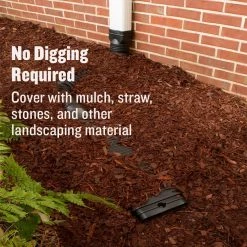 Best deal ✔️ Amerimax Downspouts & Components StealthFlow 24 in. Extender Vinyl 24.5-in Black Downspout Extension 🌟 -Roofing Sales Shop 11265097