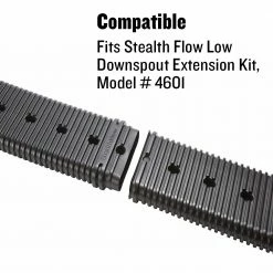 Best deal ✔️ Amerimax Downspouts & Components StealthFlow 24 in. Extender Vinyl 24.5-in Black Downspout Extension 🌟 -Roofing Sales Shop 11265098