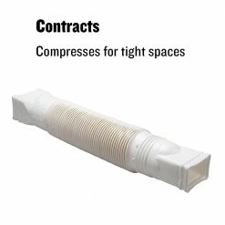 Deals 😀 Amerimax Downspouts & Components FLEX-A-SPOUT Vinyl 24-in White Downspout Extension 🛒 -Roofing Sales Shop 11290496